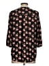 Pleione 100% Polyester Floral Black 3/4 Sleeve Blouse Size S - photo 2