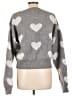Aster Hearts Gray Pullover Sweater Size L - photo 2