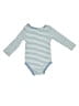 Fox Stripes Blue Long Sleeve Onesie Size 6-12 mo - photo 2