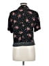 Erika Floral Black Short Sleeve Blouse Size M - photo 2