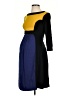 Olian Color Block Blue Casual Dress Size S - photo 1