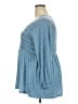 Torrid Blue Long Sleeve Blouse Size 2X Plus (2) - photo 5