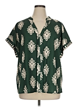 Shein Curve Short Sleeve Blouse