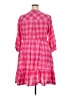 Torrid Plaid Pink Casual Dress Size 2X Plus (2) - photo 2
