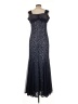Alex Evenings Blue Cocktail Dress Size 10 - photo 2