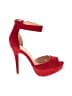 Dream Pairs Red Sandals Size 8 1/2 - photo 1