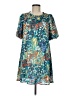 Umgee Print Teal Casual Dress Size M - photo 1