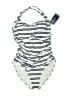 Nautica Stripes Ivory One Piece Swimsuit Size M - photo 1