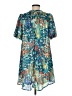Umgee Print Teal Casual Dress Size M - photo 2
