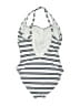 Nautica Stripes Ivory One Piece Swimsuit Size M - photo 2