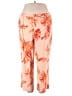 Attitudes by Renee Tropical Orange Casual Pants Size XL - photo 1