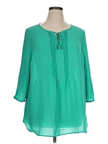 Catherines 3/4 Sleeve Blouse (view 1)