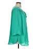 Catherines 100% Polyester Teal 3/4 Sleeve Blouse Size 0X - photo 4