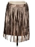 Umgee Metallic Tan Casual Skirt Size M - photo 1