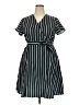 Unbranded Stripes Teal Casual Dress Size XXL - photo 1