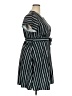 Unbranded Stripes Teal Casual Dress Size XXL - photo 4