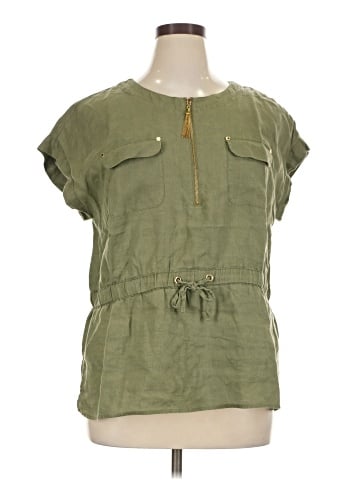Ellen Tracy Short Sleeve Blouse (view 1)