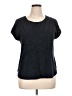 Chico's Black Short Sleeve Blouse Size Lg (2) - photo 1