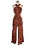 Eva Franco Graphic Brown Jumpsuit Size 2 - photo 1