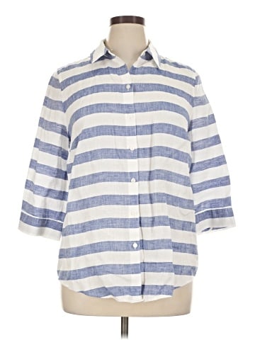 Chico's 3/4 Sleeve Button-Down Shirt (view 1)