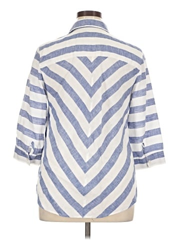 Chico's 3/4 Sleeve Button-Down Shirt (view 2)