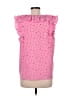 Ann Taylor LOFT Floral Pink Sleeveless Blouse Size M - photo 2