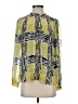 Diane von Furstenberg 100% Polyester Color Block Yellow Long Sleeve Blouse Size 0 - photo 1