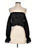 Lovers + Friends Black 3/4 Sleeve Blouse Size S - photo 1