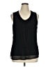 Coldwater Creek Black Sleeveless Blouse Size 16 - photo 1