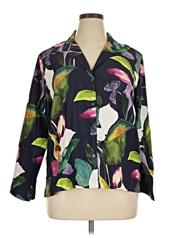 Natori 3/4 Sleeve Blouse (view 1)