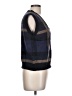 Shein Plaid Blue Sweater Vest Size L - photo 4