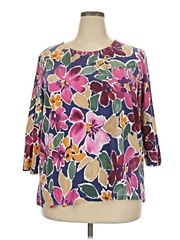 Alfred Dunner 3/4 Sleeve T-Shirt (view 1)