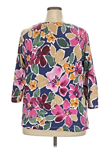 Alfred Dunner 3/4 Sleeve T-Shirt (view 2)