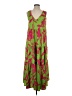 Unbranded 100% Polyester Tropical Green Casual Dress Size S - photo 1
