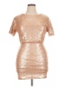 Ark & Co. 100% Polyester Metallic Gold Cocktail Dress Size L - photo 1