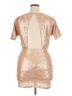 Ark & Co. 100% Polyester Metallic Gold Cocktail Dress Size L - photo 2