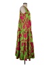 Unbranded 100% Polyester Tropical Green Casual Dress Size S - photo 4