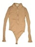 Vince. 100% Cotton Tan Bodysuit Size L - photo 1