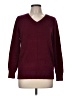Karen Scott 100% Cotton Burgundy Pullover Sweater Size M - photo 1