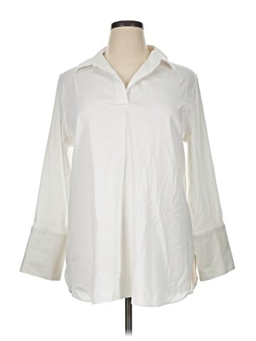 Chico's 3/4 Sleeve Button-Down Shirt (view 1)
