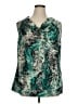 Alfani Teal Sleeveless Blouse Size 1X - photo 1