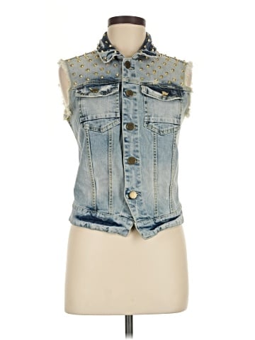 Romeo & Juliet Couture Denim Vest (view 1)