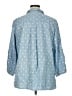 John Mark Polka Dots Blue 3/4 Sleeve Button-Down Shirt Size 1X - photo 2