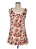 Vanity 100% Polyester Floral Tan Casual Dress Size M - photo 1