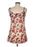 Vanity 100% Polyester Floral Tan Casual Dress Size M - photo 2