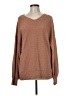 Adora Solid Brown Pullover Sweater Size M - photo 1