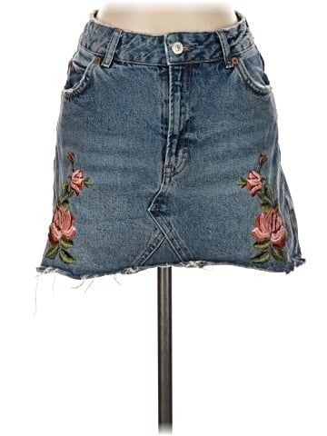 Topshop Denim Skirt (view 1)