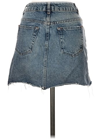 Topshop Denim Skirt (view 2)