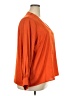 Halogen 100% Polyester Orange Long Sleeve Blouse Size 2X - photo 4