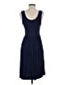 J.Crew Solid Blue Casual Dress Size S - photo 2